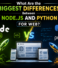 What Are the Biggest Differences Between Node.js and Python for Web?