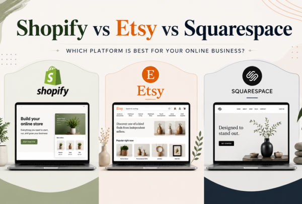 Shopify vs Etsy vs Squarespace